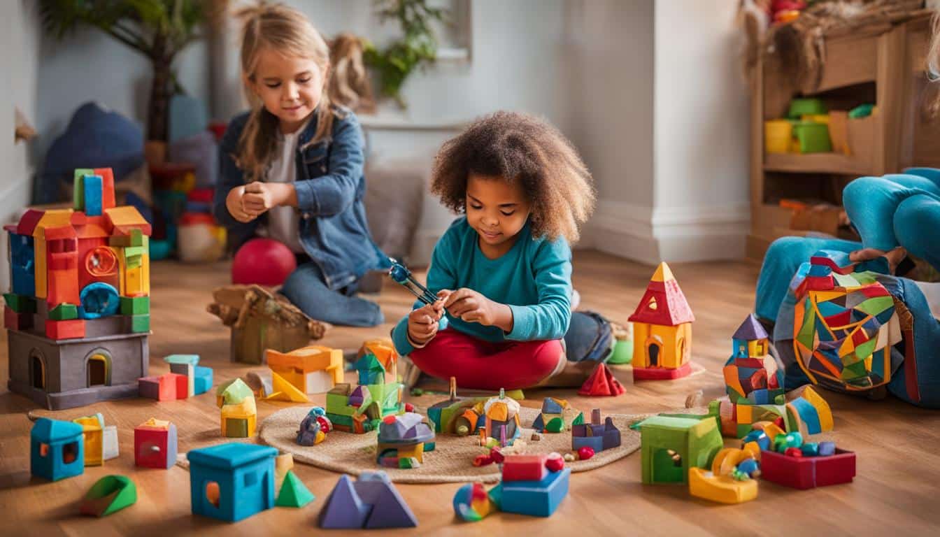 Geschichtenerzähl-Spielzeuge zur Entwicklung der Vorstellungskraft