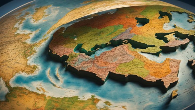 Globen und Karten für geografisches Lernen