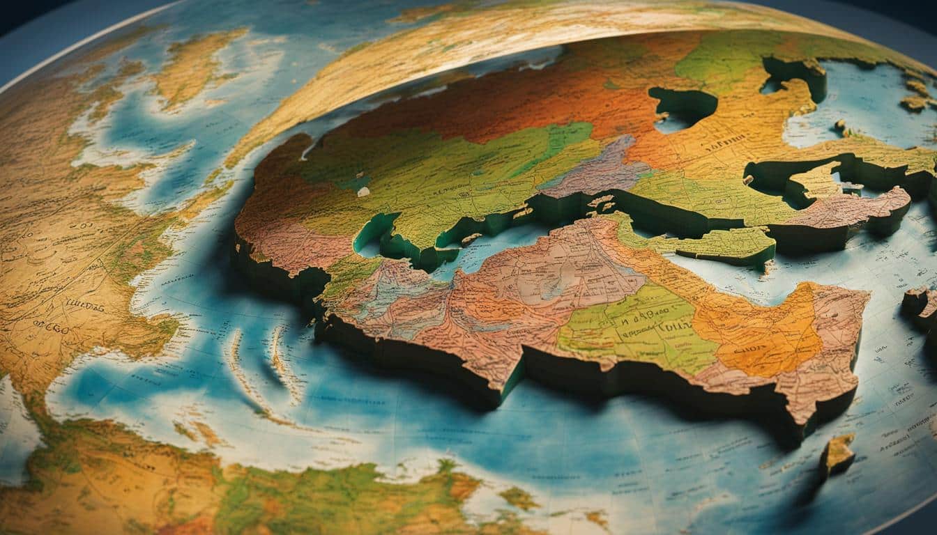 Globen und Karten für geografisches Lernen