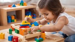 Montessori Bau und Konstruktion Spielzeug für Kinder ab 3 Jahren