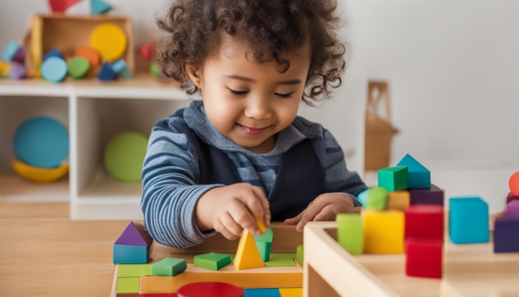 Montessori Farben und Formen Lernspielzeug