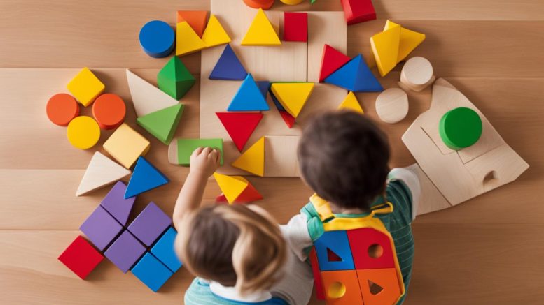 Montessori Geometrie Spielzeug für Kinder ab 3 Jahren