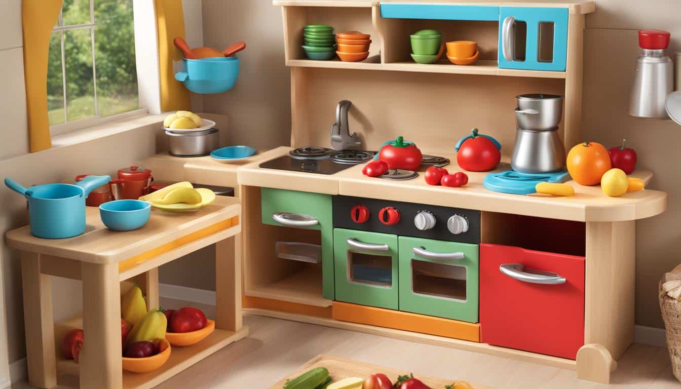 Montessori Kochen und Backen Lernspielzeug für Kinder ab 3 Jahren