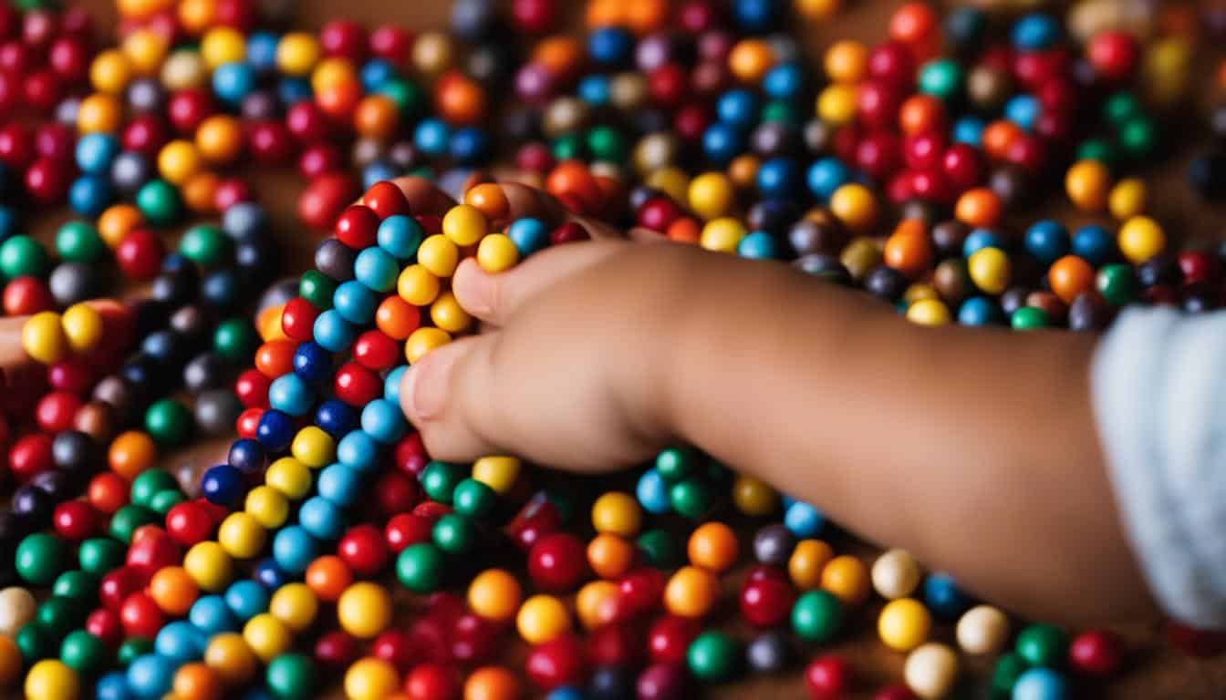 Montessori Perlenmaterial für Kinder ab 3 Jahren