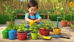 Montessori Pflanzenanbau und Gartenarbeit Spielzeug für Kinder ab 3 Jahren
