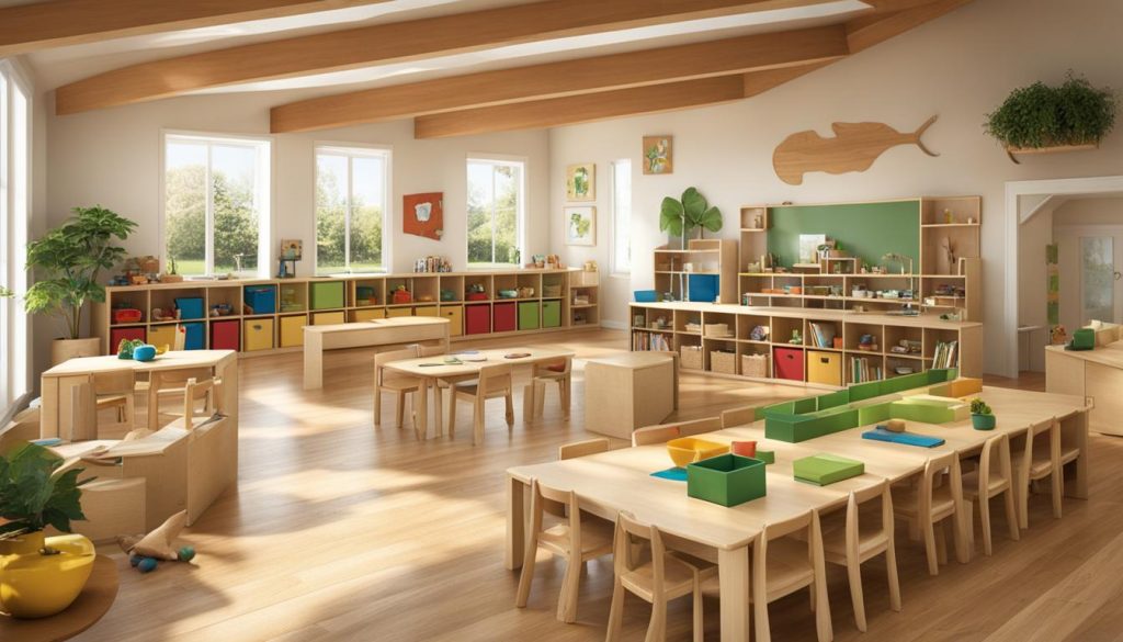 Montessori Raumgestaltung und Innenarchitektur für ältere Kinder