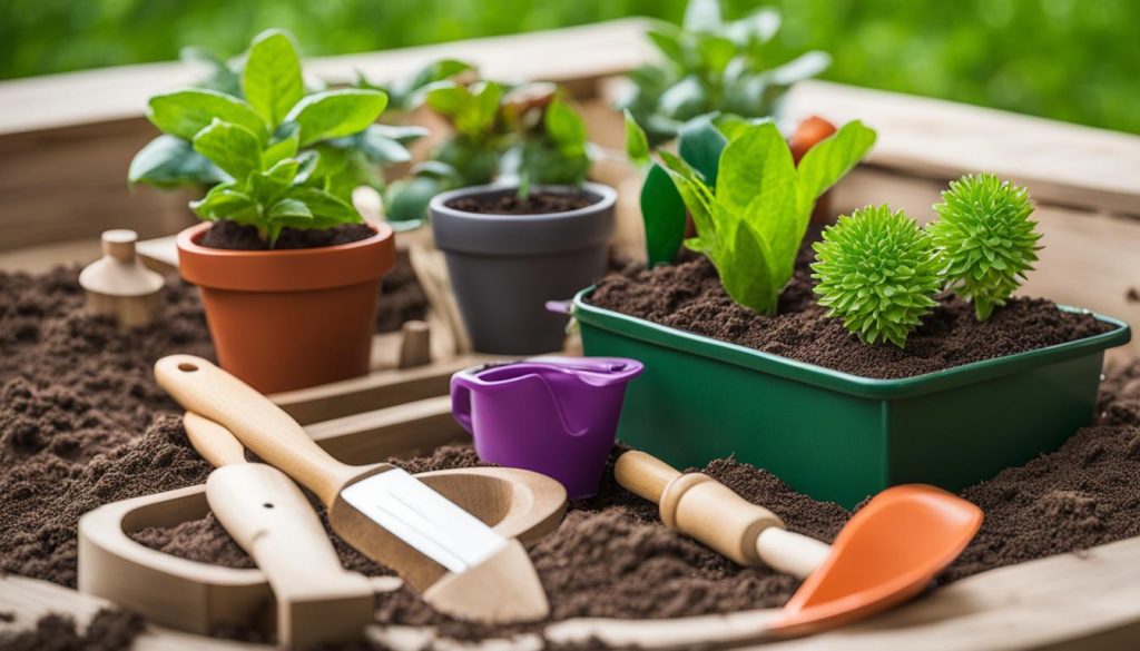 Montessori Spielzeug für Pflanzenanbau