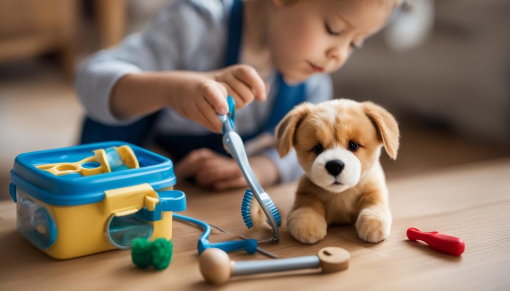 Montessori Tierpflege und Verantwortung Spielzeug