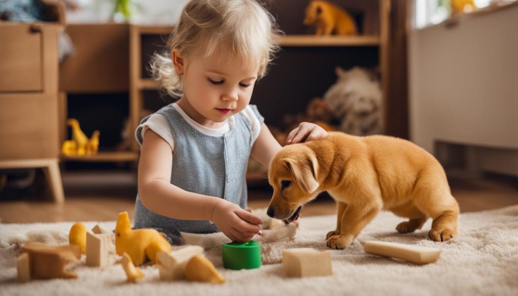 Montessori Tierpflege und Verantwortung Spielzeug für Kinder ab 3 Jahren