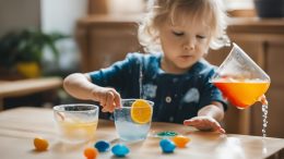 Montessori Wasserspiele und Experimente für Kinder ab 3 Jahren