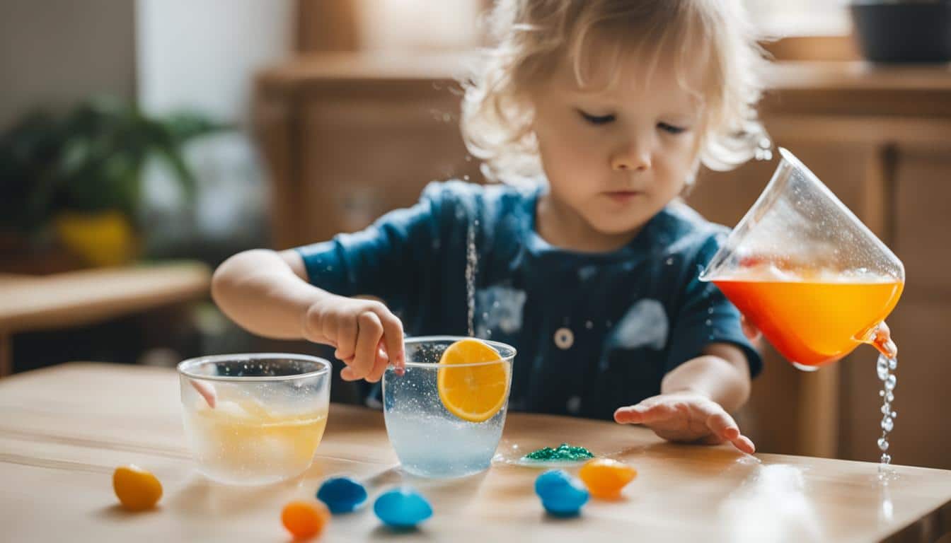 Montessori Wasserspiele und Experimente für Kinder ab 3 Jahren
