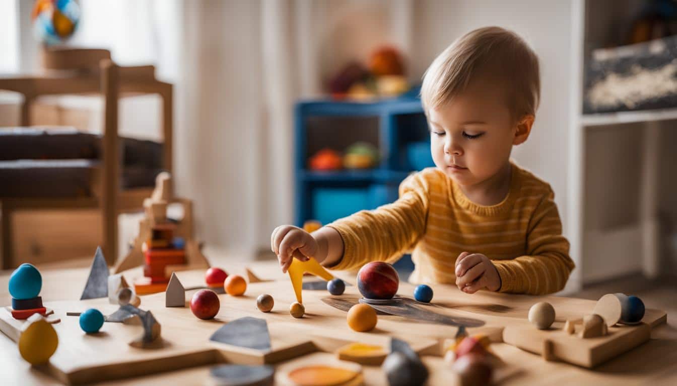 Montessori Weltall und Astronomie Spielzeug für Kinder ab 3 Jahren