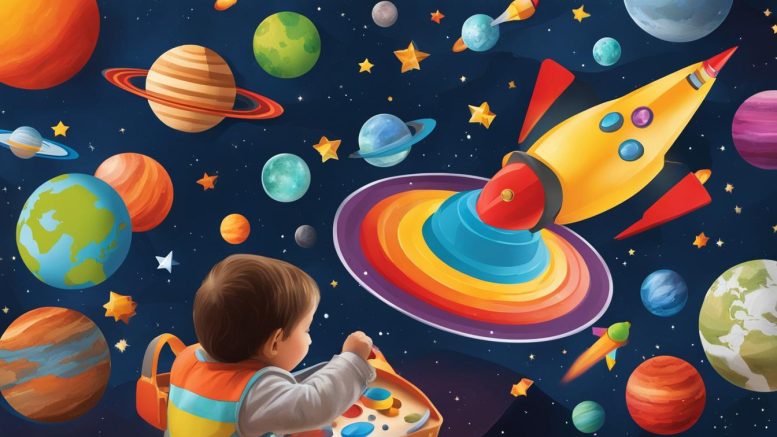 Montessori Weltraum und Planeten Spielzeug für Kinder ab 3 Jahren