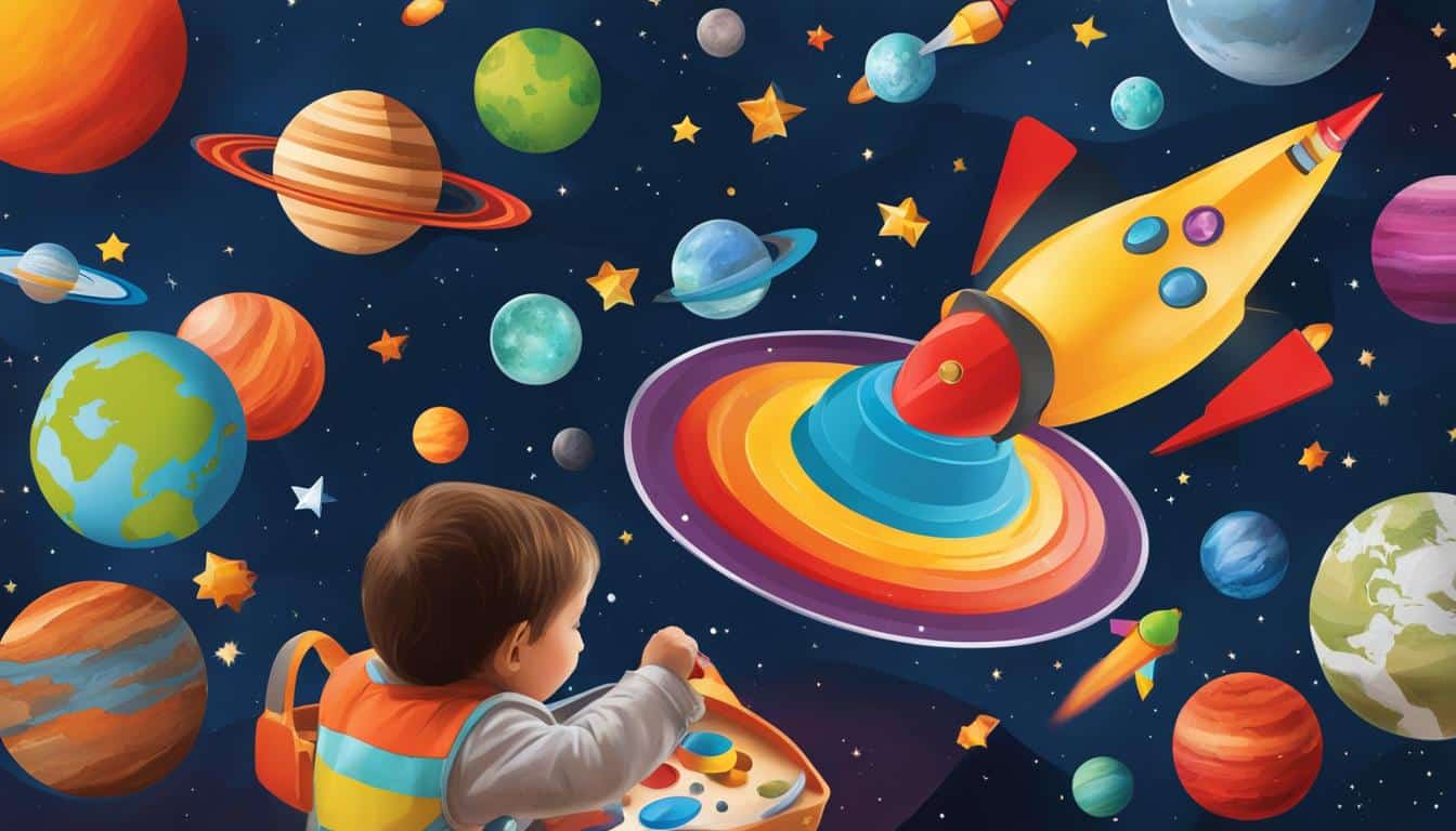 Montessori Weltraum und Planeten Spielzeug für Kinder ab 3 Jahren