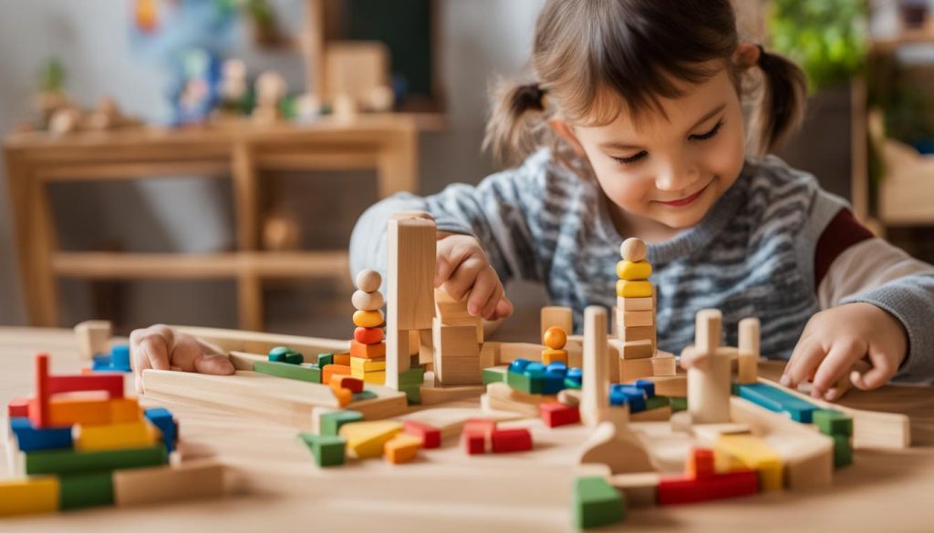 Montessori Zahlen und Zählen Lernspielzeug zu Hause verwenden